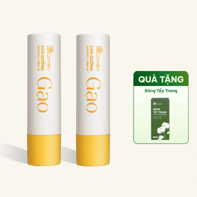 Combo 2 Thỏi Son Dưỡng Gạo Cải Thiện Nứt Nẻ