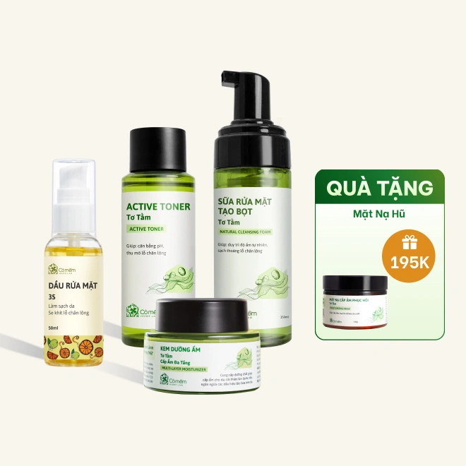 Combo Chăm Sóc Da Ban Đêm Từ Tẩy Trang Đến Dưỡng Ẩm
