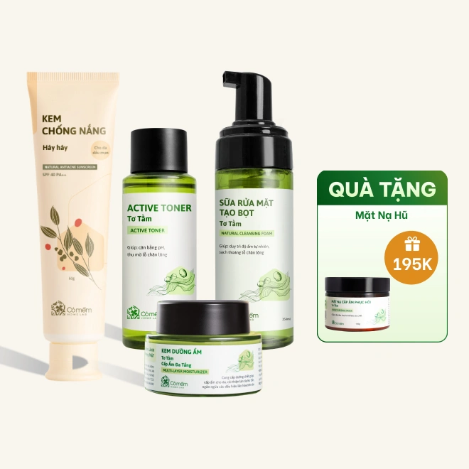 Combo Dưỡng Da Tơ Tằm & Kem Chống Nắng Hây Hây 