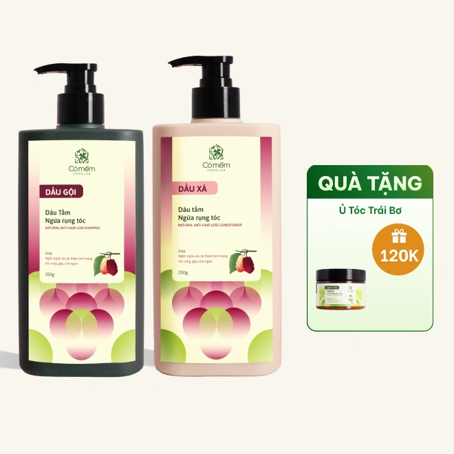 Combo Gội Xả Dâu Tằm Ngừa Rụng Tóc