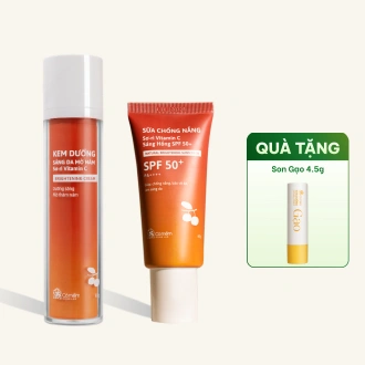 Combo Kem Chống Nắng Và Kem Dưỡng Sơ-ri Vitamin C