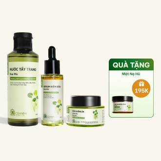 Combo Chăm Sóc Da Rau Má Tẩy Trang, Serum, Kem Dưỡng