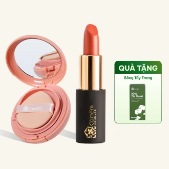 Combo Trang Điểm Son Lụa Diễm Mềm Mịn Và Phấn Nước Thuỷ Tinh