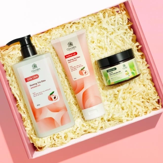[Set Quà Tặng] Bộ Sữa Tắm Sữa Dưỡng Thể Trà Đào Dưỡng Da