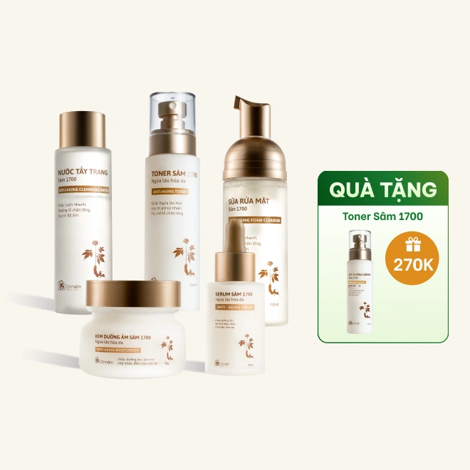 Bộ Chăm Sóc Da Chiết Xuất Sâm Ngừa Lão Hóa