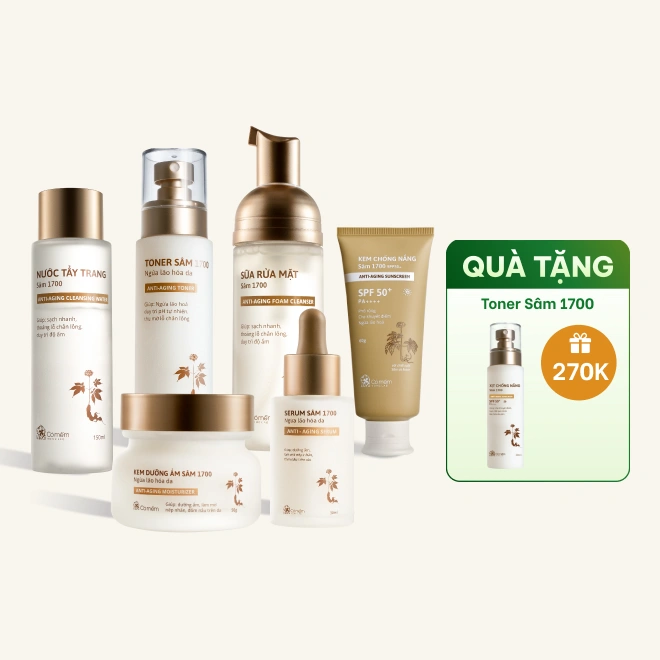 Bộ Chăm Sóc Da Chiết Xuất Sâm Ngừa Lão Hóa