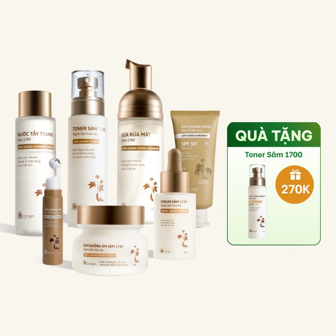 Bộ Chăm Sóc Da Chiết Xuất Sâm Ngừa Lão Hóa