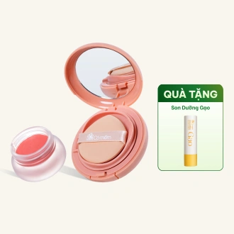 Bộ Đôi Trang Điểm Tự Nhiên Cushion Phấn Nước & Kem Trang Điểm Thủy Tinh