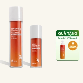 Combo sáng da mờ nám chiết xuất Sơ-ri Vitamin C