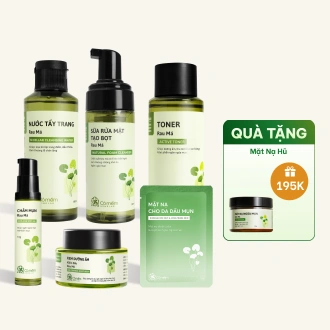 Trọn Bộ Chăm Sóc Da Dầu Mụn Chiết Xuất Rau Má