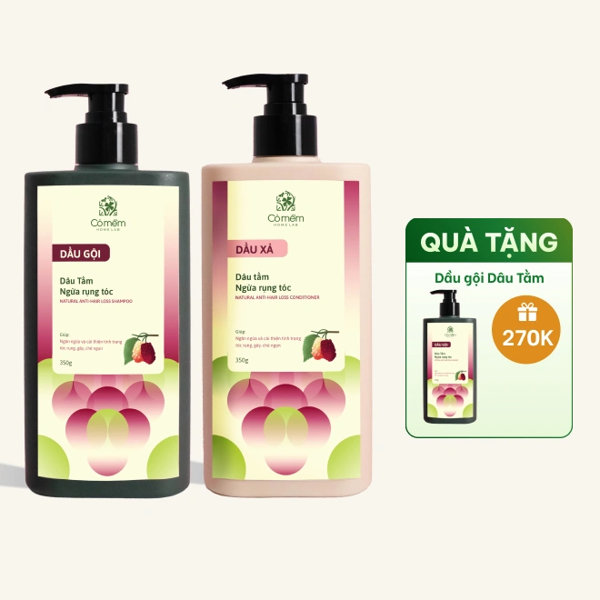 Combo Gội Xả Dâu Tằm Ngừa Rụng Tóc