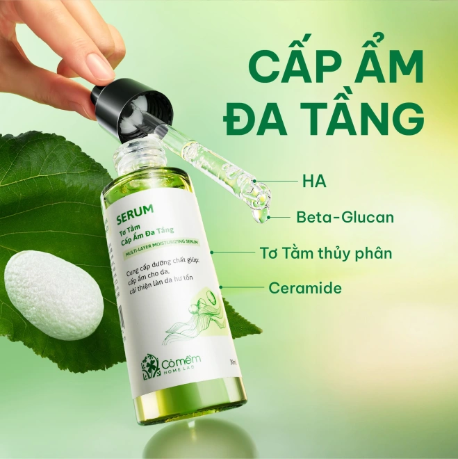Serum Tơ Tằm Cấp Ẩm Đa Tầng