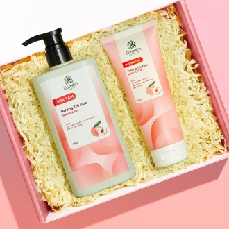 [Set Quà Tặng] Bộ Sữa Tắm Sữa Dưỡng Thể Trà Đào Dưỡng Da