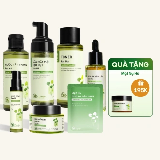 Trọn Bộ Chăm Sóc Da Dầu Mụn Chiết Xuất Rau Má