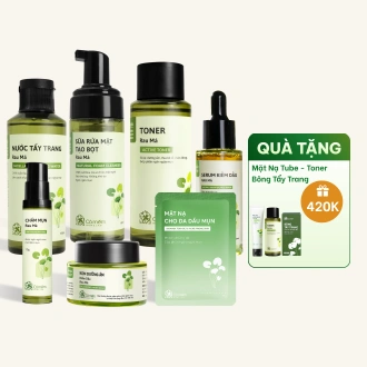 Trọn Bộ Chăm Sóc Da Dầu Mụn Chiết Xuất Rau Má