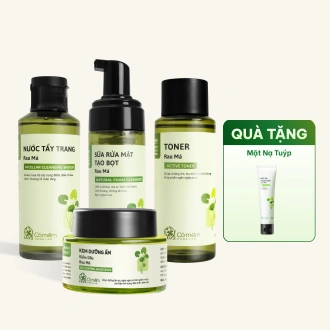 Bộ Chăm Sóc Da Dầu Mụn Rau Má Chuyên Sâu