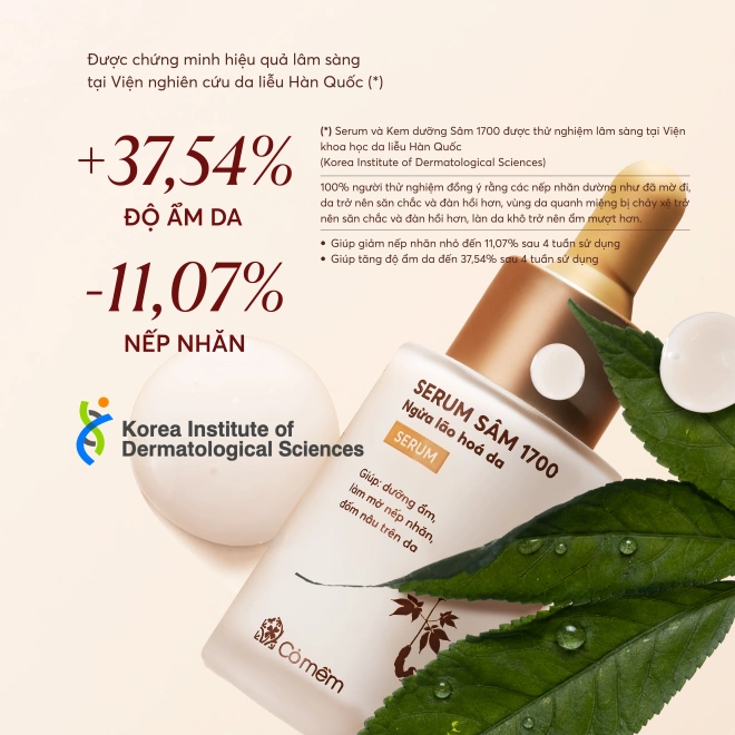 Bộ Đôi Dưỡng Ẩm Sâm 1700 Ngừa Lão Hóa Da