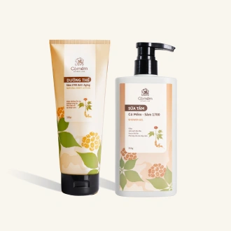  Combo 2 Sản Phẩm Sữa Tắm Sữa Dưỡng Thể Sáng Da Toàn Thân