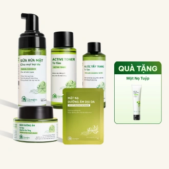 Combo Chăm Sóc Da Tơ Tằm 5 Bước