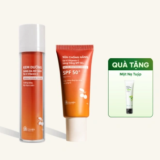 Combo Kem Chống Nắng Và Kem Dưỡng Sơ-ri Vitamin C