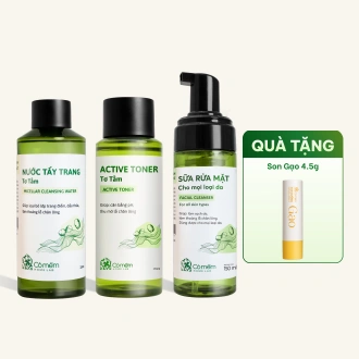 Combo Làm sạch Sâu Tơ Tằm cho da thường đến khô