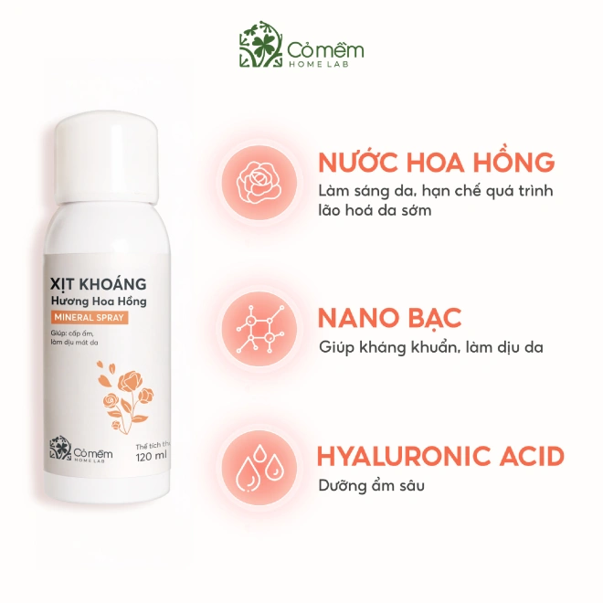 Xịt Khoáng Hoa Hồng 