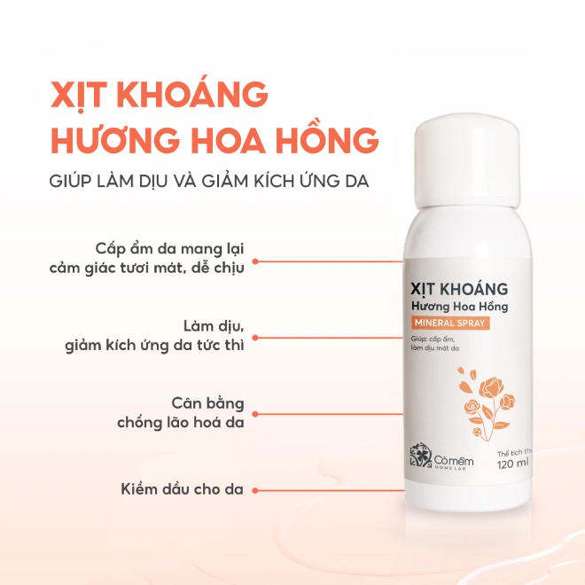 Xịt Khoáng Hoa Hồng 