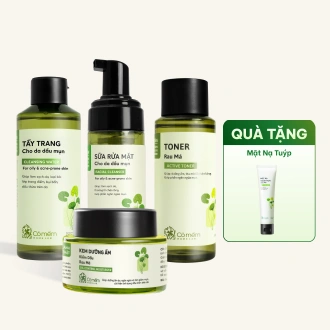 Bộ Chăm Sóc Da Dầu Mụn Rau Má Chuyên Sâu