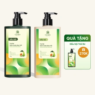 Combo Gội Xả Ủ Suôn Mượt Phục Hồi Trái Bơ