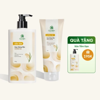 Combo Bộ Sữa Tắm Sữa Dưỡng Thể Hương Gạo Dưỡng Da