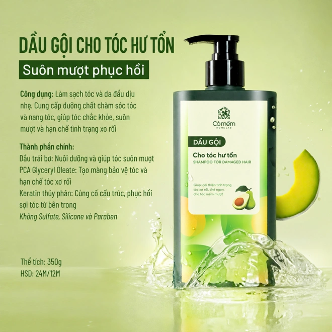 Dầu Gội Cho Tóc Hư Tổn