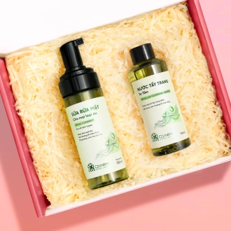 [SET QUÀ TẶNG] Bộ Combo Làm Sạch Và Cấp Ẩm Cho Da Tơ Tằm