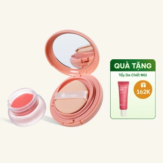 Bộ Đôi Trang Điểm Tự Nhiên Cushion Phấn Nước & Kem Trang Điểm Thủy Tinh