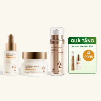 Combo 3 Bước Tinh Chất Booster Serum Và Kem Dưỡng Sâm 1700