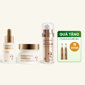 Combo 3 Bước Tinh Chất Booster Serum Và Kem Dưỡng Sâm 1700