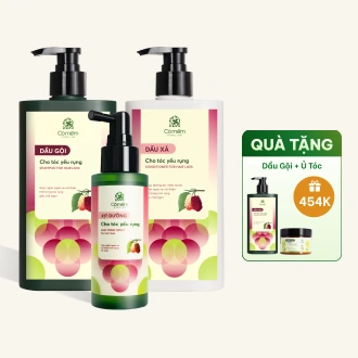 Combo Chăm Sóc Tóc Yếu Rụng Toàn Diện Giúp Tóc Chắc Khỏe