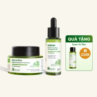 Combo Kem Dưỡng, Serum Tơ Tằm Cấp Ẩm Đa Tầng
