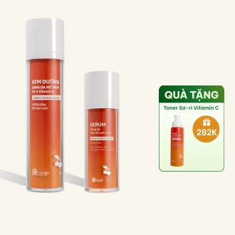Combo sáng da mờ nám chiết xuất Sơ-ri Vitamin C