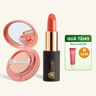Combo Trang Điểm Son Lụa Diễm Mềm Mịn Và Phấn Nước Thuỷ Tinh