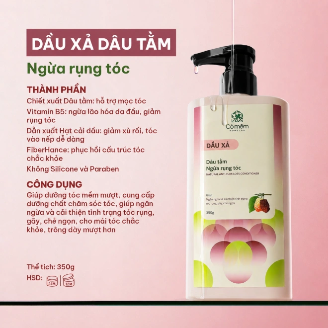 Combo Gội Xả Dâu Tằm Ngừa Rụng Tóc