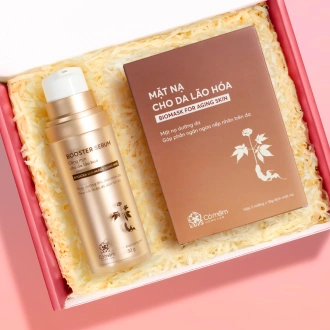 [SET QUÀ TẶNG] Bộ Đôi Dưỡng Da Chuyên Sâu - Booster Và Hộp 5 Mặt Nạ