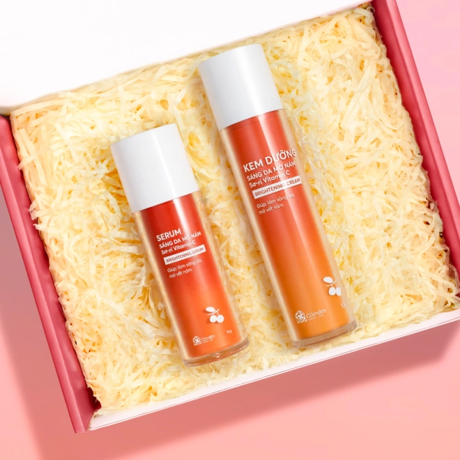 [SET QUÀ TẶNG] Bộ Đôi Dưỡng Sáng Da Mờ Thâm Vitamin C