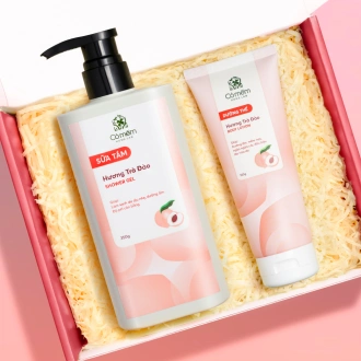 [Set Quà Tặng] Bộ Sữa Tắm Sữa Dưỡng Thể Trà Đào Dưỡng Da