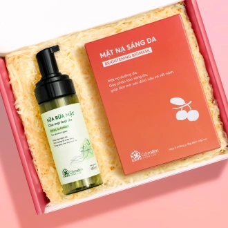 [SET QUÀ TẶNG] Sữa Rửa Mặt Cho Mọi Loại Da Và Bộ 5 Miếng Mặt Mạ Cấp Ẩm