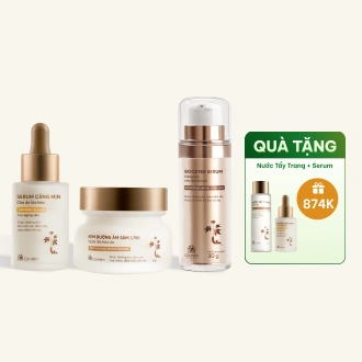 Combo 3 Bước Tinh Chất Booster Serum Và Kem Dưỡng Sâm 1700