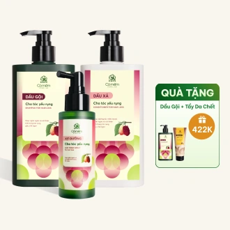 Combo Chăm Sóc Tóc Yếu Rụng Toàn Diện Giúp Tóc Chắc Khỏe