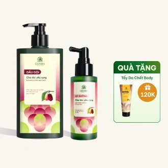 Combo Gội Xịt Dưỡng Cho Tóc Yếu Rụng Giúp Tóc Chắc Khỏe