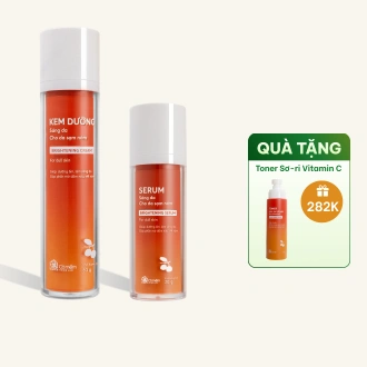 Combo sáng da mờ nám chiết xuất Sơ-ri Vitamin C