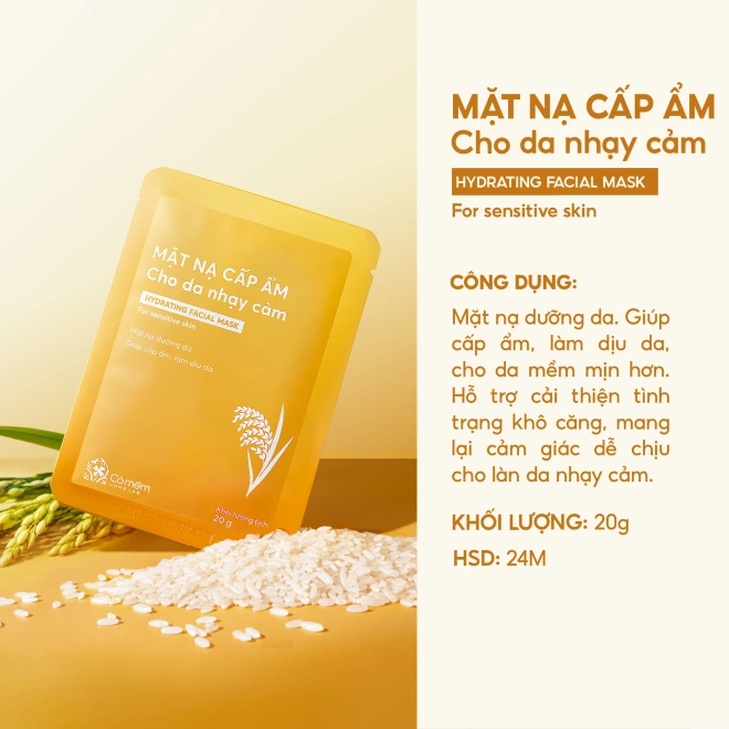 Mặt Nạ Cấp Ẩm Cho Da Nhạy Cảm