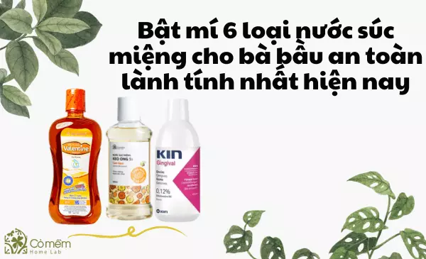 Bật mí 5 loại nước súc miệng cho bà bầu lành tính hiện nay